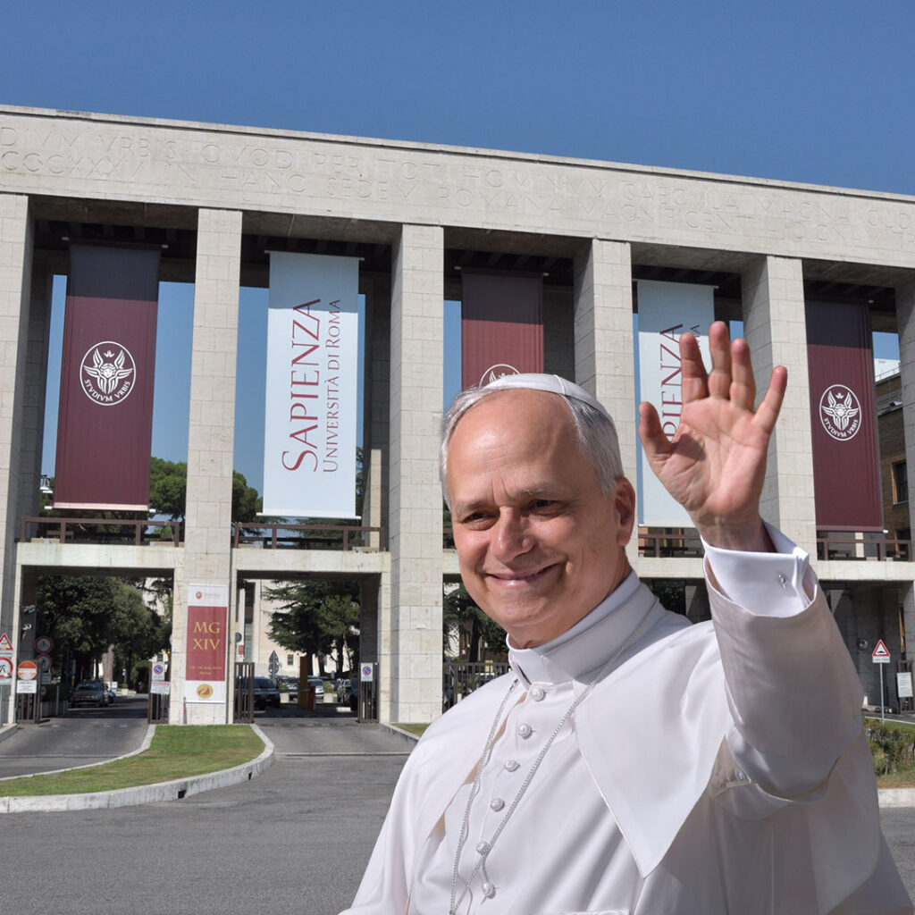 Papa Leone XIV in visita alla Sapienza