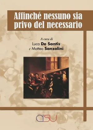 copertina De Santis Sanzolini Affinché nessuno sia privo del necessario