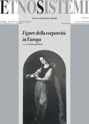 copertina EtnoSistemi n. 5 Figure della corporeità in Europa a cura di Giovanni Pizza