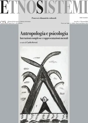 copertina EtnoSistemi n. 7 Antropologia e psicologia a cura di Carlo Severi