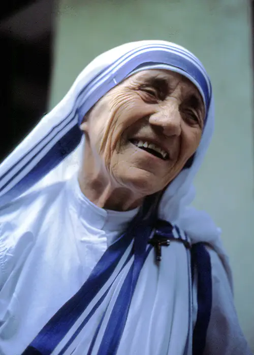 Madre Teresa di Calcutta sorridente